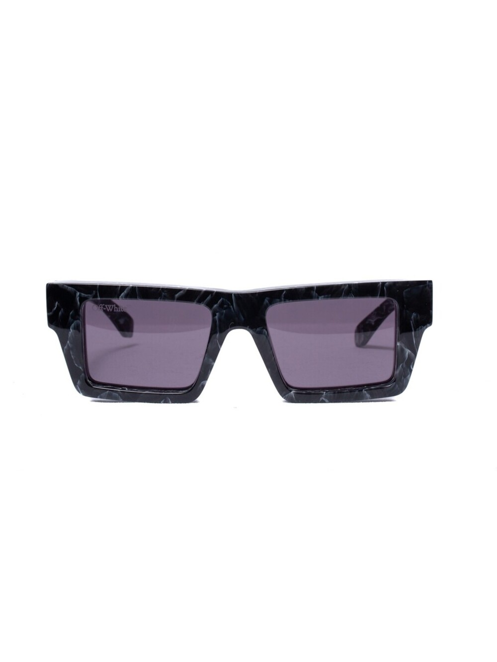 Off White Marble Off White Unisex Squared Black